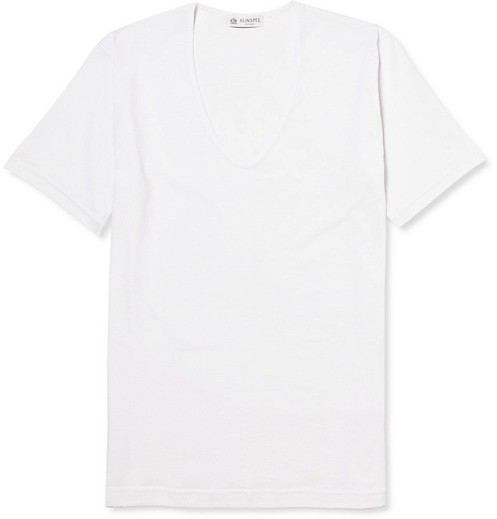 Photo: Sunspel - Superfine Cotton Underwear T-Shirt - Men - White
