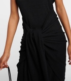 Toteme Scarf-detail cashmere maxi dress