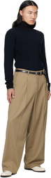 MMIC Navy & Black Oblique Turtleneck
