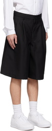 Comme des Garçons Shirt Black Pleated Shorts