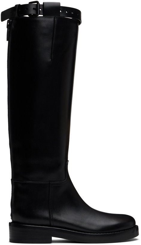 Photo: Ann Demeulemeester Black Stan Riding Tall Boots