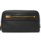 TOM FORD - Full-Grain Leather Wash Bag - Black