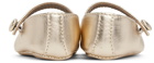 Bonpoint Baby Gold Plume Ballerina Flats
