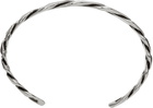 Alexander McQueen Silver Chain Cuff Bracelet