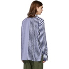 Greg Lauren Blue Paul and Shark Edition Stripe Shirt