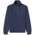 Polo Ralph Lauren Men's Quarter Zip Sweat in Spring Navy Heather