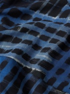 SUKU - Printed Bamboo-Jersey Robe - Blue