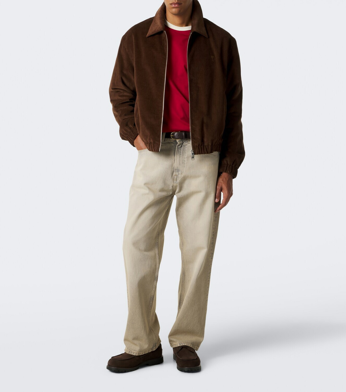 Ami Paris Ami de Coeur cotton corduroy blouson jacket