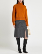 Annagreta Womens Turtleneck in Orange