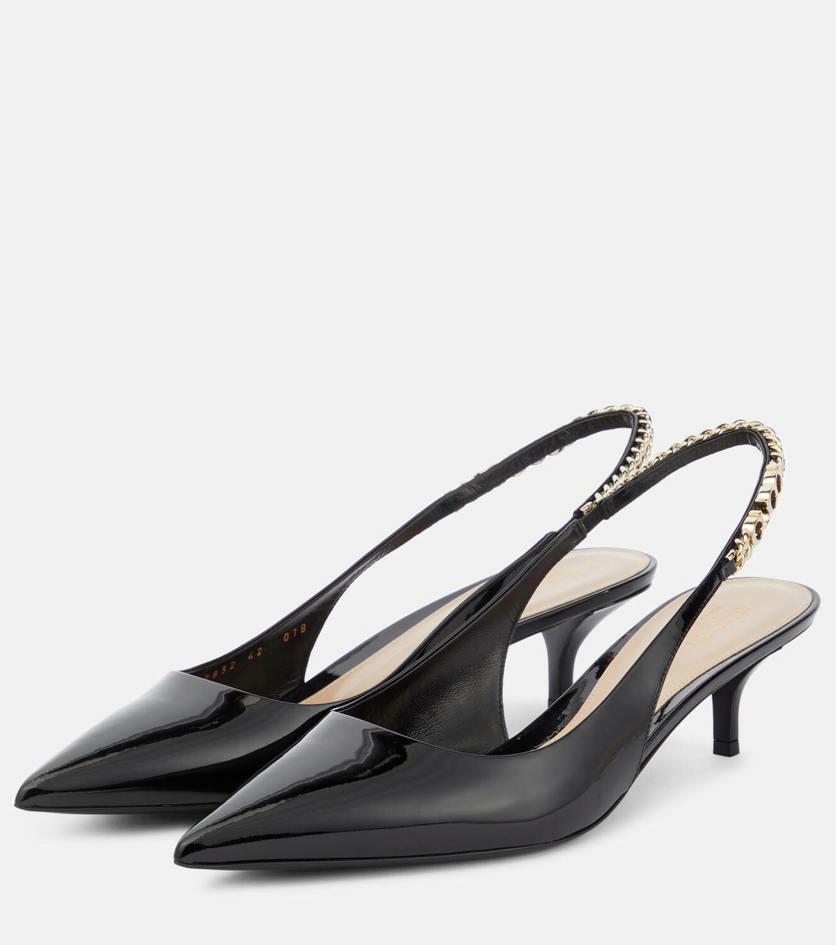 Gucci Gucci Signoria leather slingback pumps Gucci