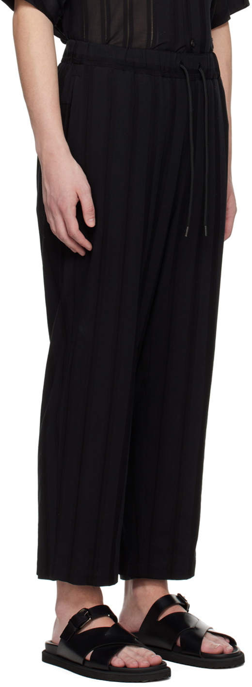 Attachment Black Striped Trousers