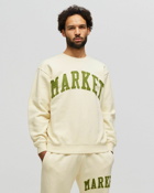 Market Market Vintage Wash Crewneck Beige - Mens - Sweatshirts