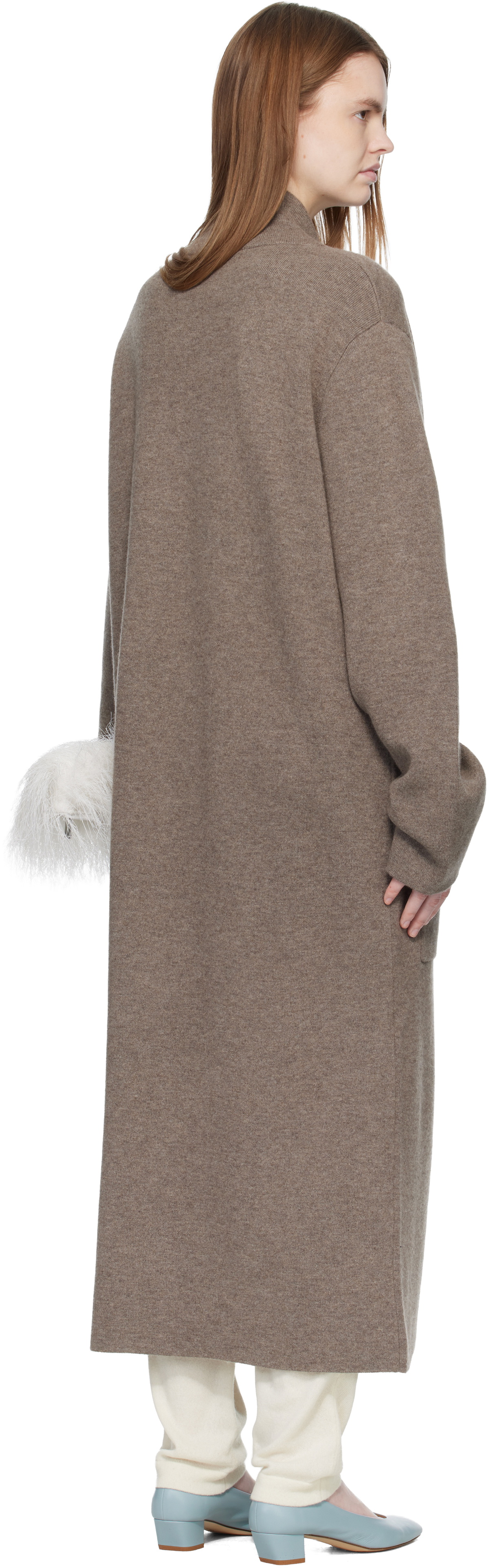 LISA YANG Taupe 'The Amie' Coat