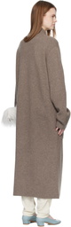 LISA YANG Taupe 'The Amie' Coat
