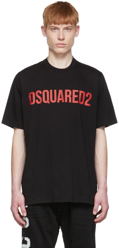 Photo: Dsquared2 Black Cotton T-Shirt