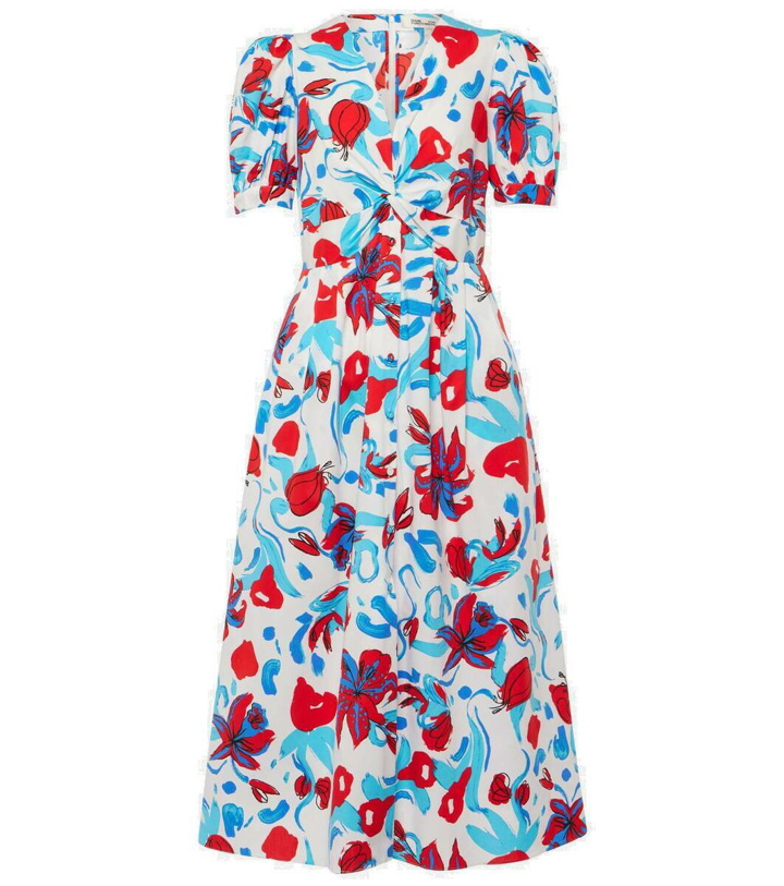 Photo: Diane von Furstenberg Heather floral cotton-blend midi dress