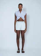 Off-White Striped Sleeveless Shirt