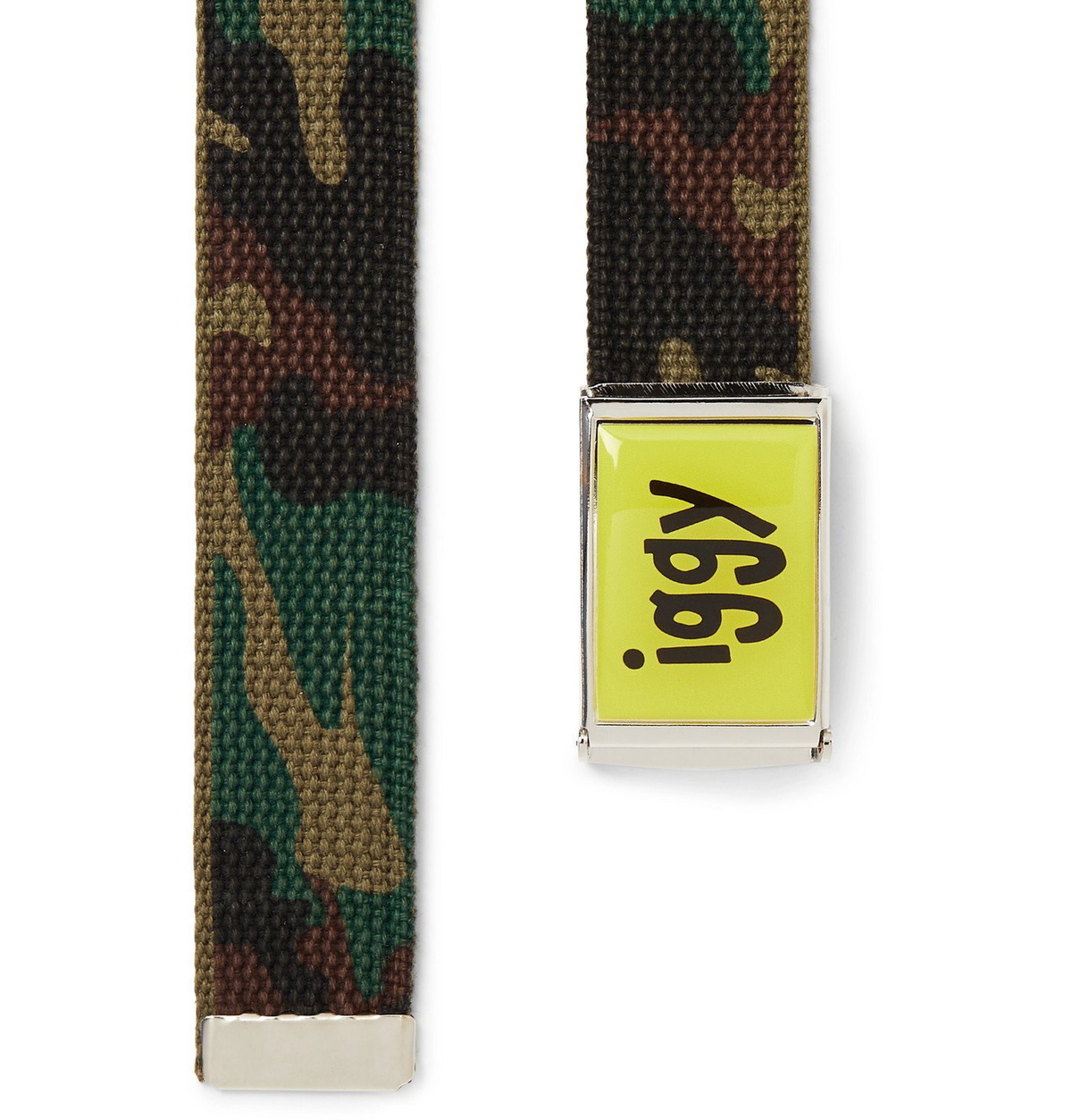 iggy - Camouflage-Jacquard Webbing Belt - Green iggy