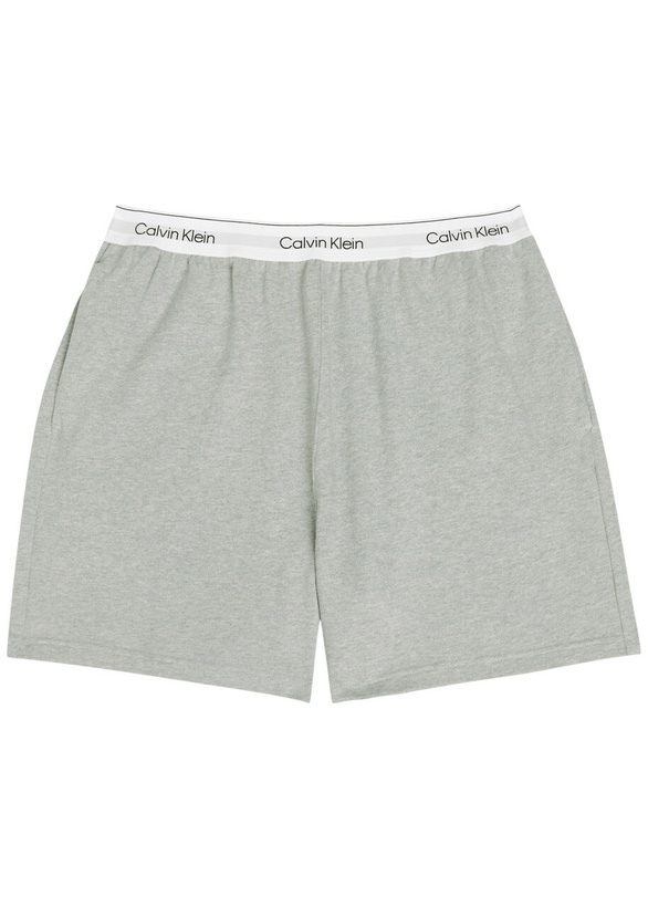 Photo: Calvin Klein Icon Logo Cotton Pyjama Shorts Grey