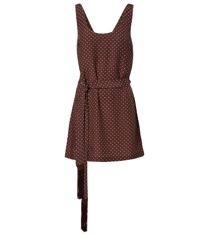 Photo: Posse Evie belted polka-dot minidress