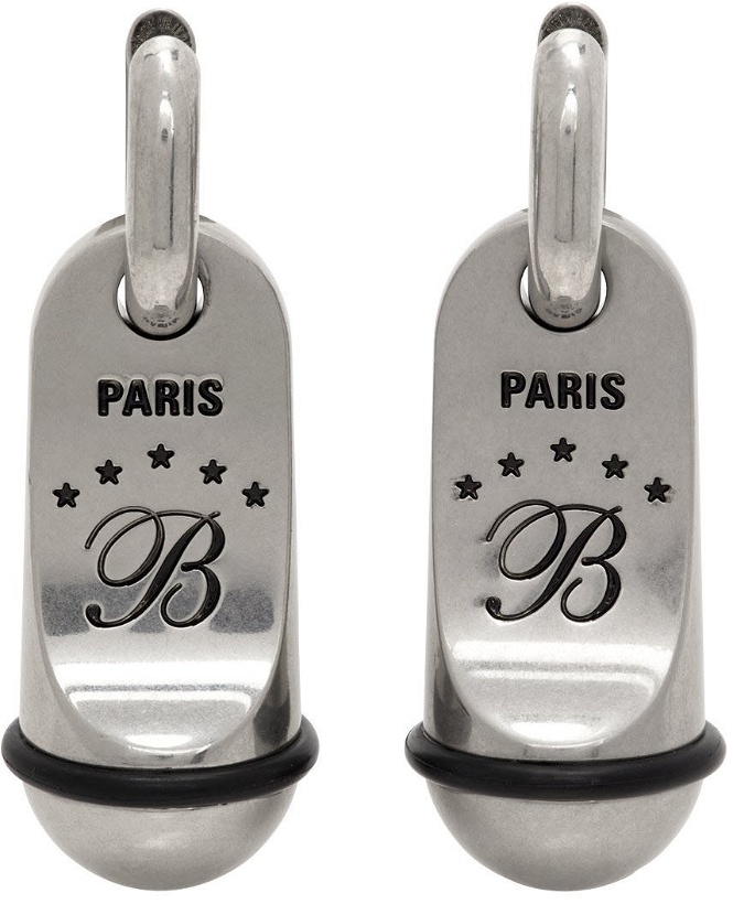 Photo: Balenciaga Silver Hotel Earrings