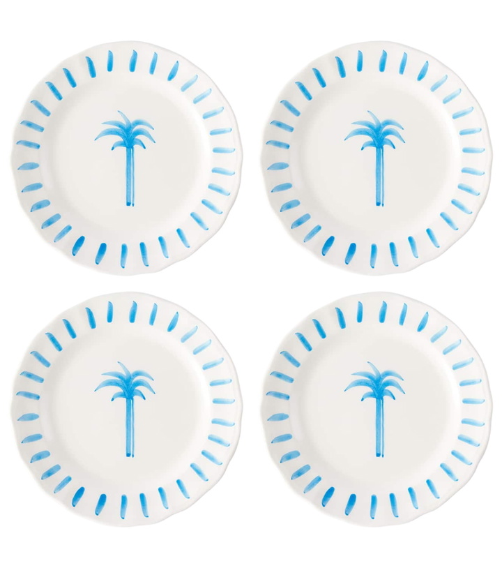 Photo: Les-Ottomans Palm set of 4 ceramic plates