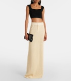Aya Muse Castu ribbed-knit cotton-blend maxi skirt