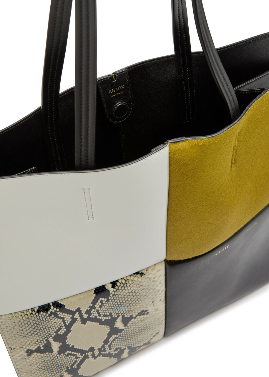 Khaite Piper Patchwork Leather Tote bag - Multicoloured - One Size