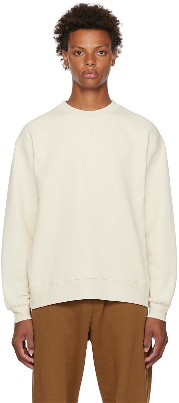 Photo: Dries Van Noten Off-White Cotton Sweatshirt