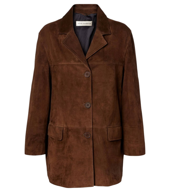 Photo: Nour Hammour Gotham suede coat