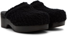 Recto Black Bohemian Clogs