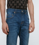 Gucci - Mid-rise tapered jeans