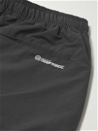 WTAPS - Logo-Print Tapered Nylon Drawstring Trousers - Gray
