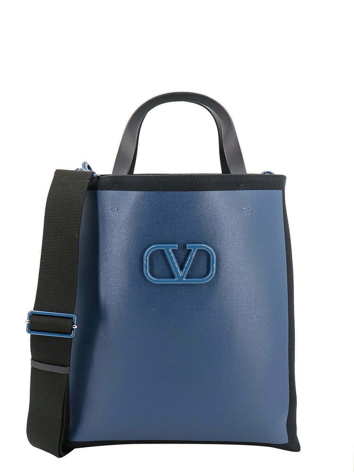 Valentino Garavani Men Black Rubber Le Troisiã¨Me Shopping Bag
