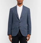 Brunello Cucinelli - Blue Slub Linen Blazer - Blue