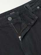 A.P.C. - Don Wide-Leg Panelled Jeans - Black