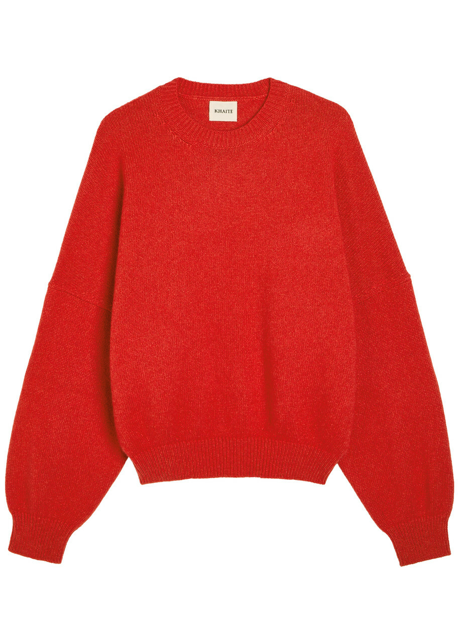 Khaite Margaux Cashmere Jumper Orange