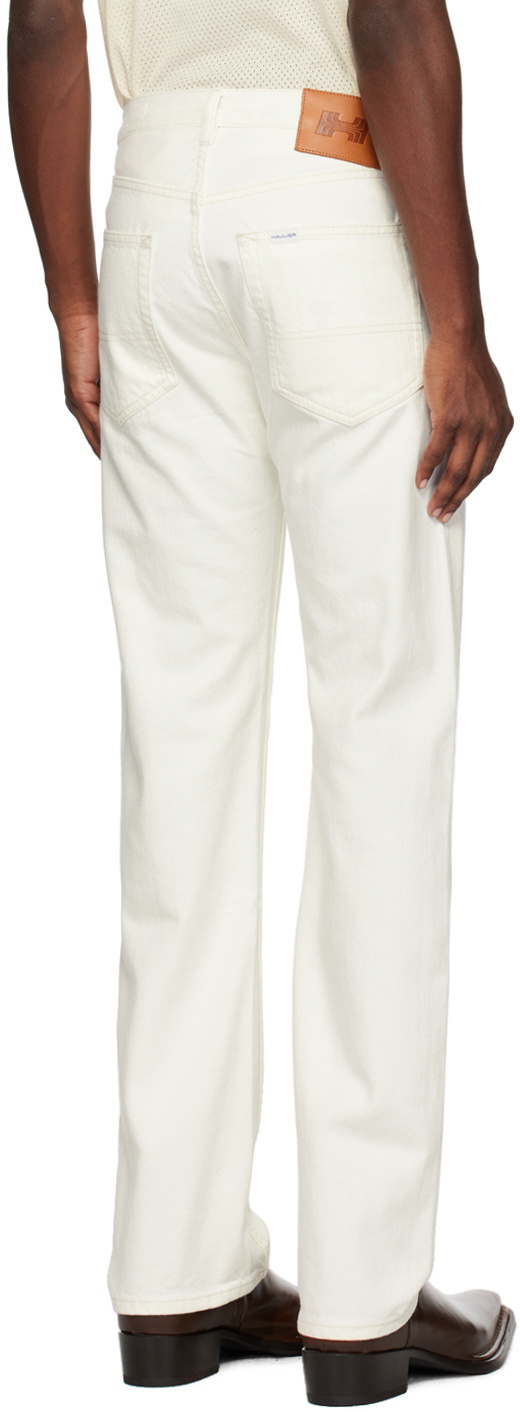 HAULIER Off-White Straight-Leg Jeans