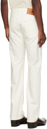 HAULIER Off-White Straight-Leg Jeans