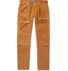 Blackmeans - Slim-Fit Suede Trousers - Brown