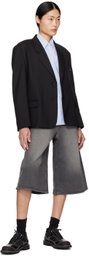 LOW CLASSIC Black Notched Lapel Blazer