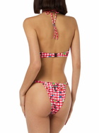 MC2 Saint Barth Women Beandeau Bikini Dahelle With Gingham And Fancy Print | Beepy Bella Special Edition