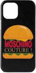 Moschino Black Hamburger iPhone 12 Pro Max Case