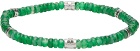 Salvatore Ferragamo Green Agate Bracelet