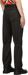 ADYAR SSENSE Exclusive Black Knit Trousers