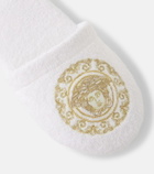 Versace Home Cotton and linen terry slippers