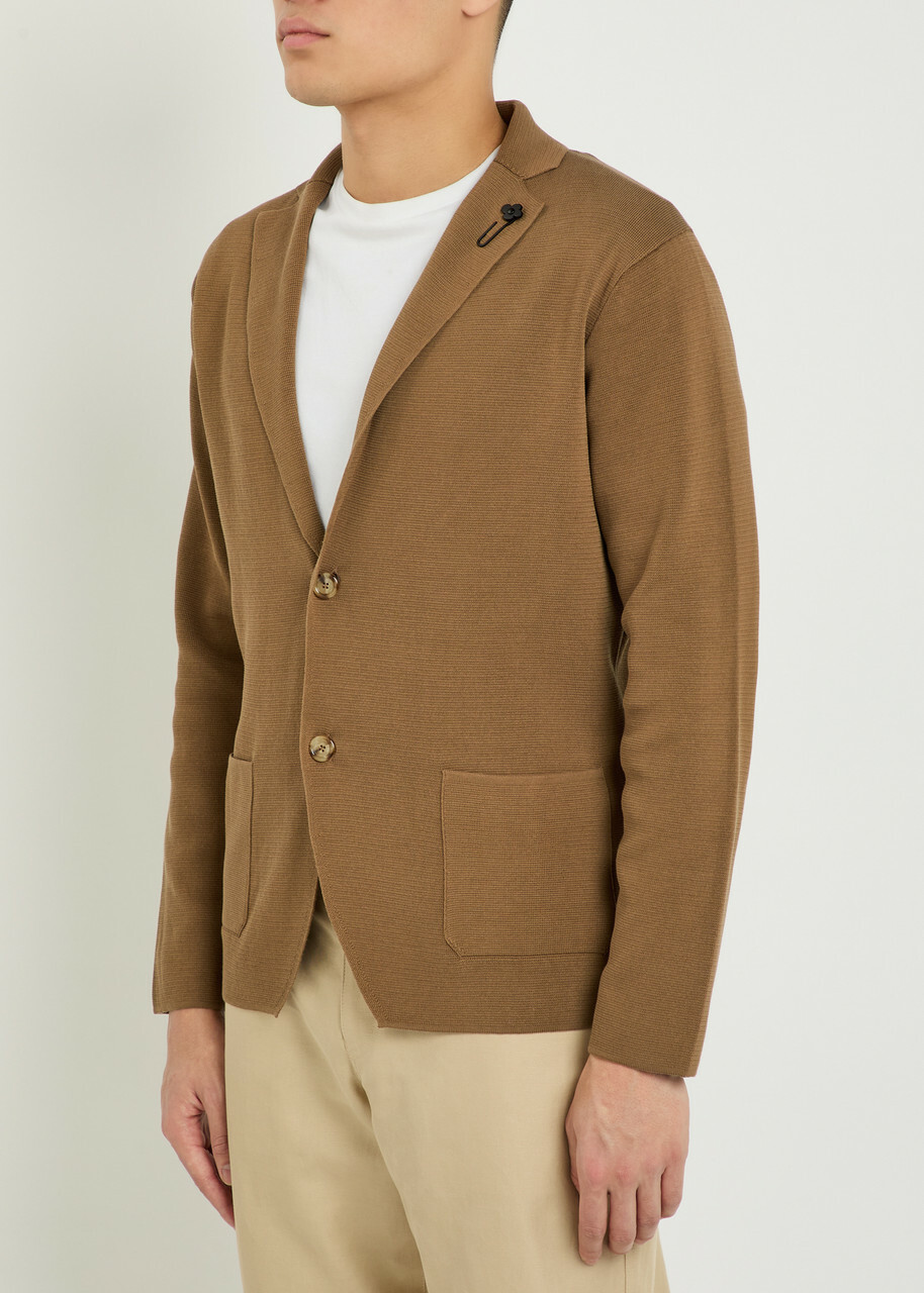 Lardini Cotton Cardigan Brown