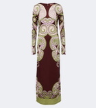 La DoubleJ Kells Swirl jersey maxi dress