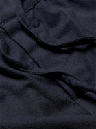 Desmond & Dempsey - Brushed Cotton-Twill Pyjama Trousers - Blue