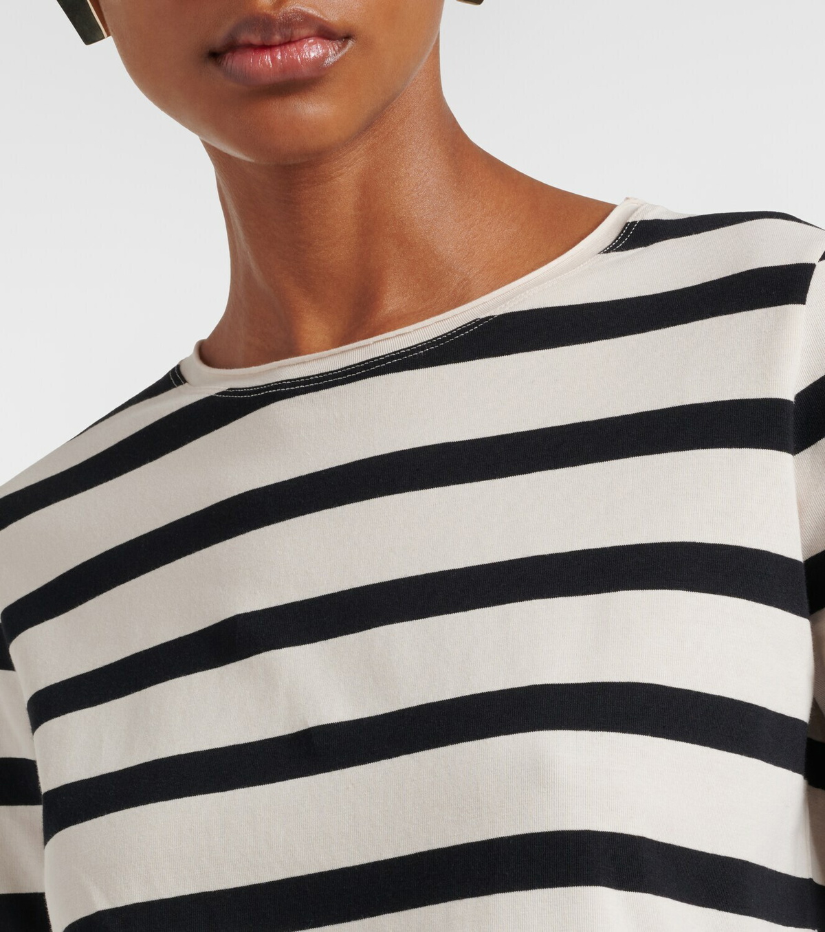 'S Max Mara Divina striped cotton-blend jersey T-shirt